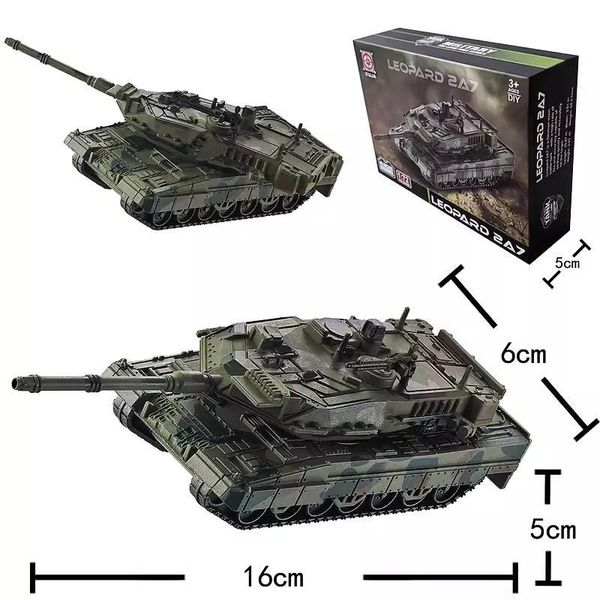 1:72 DIY Leopard 2A7 Battle Tank Model