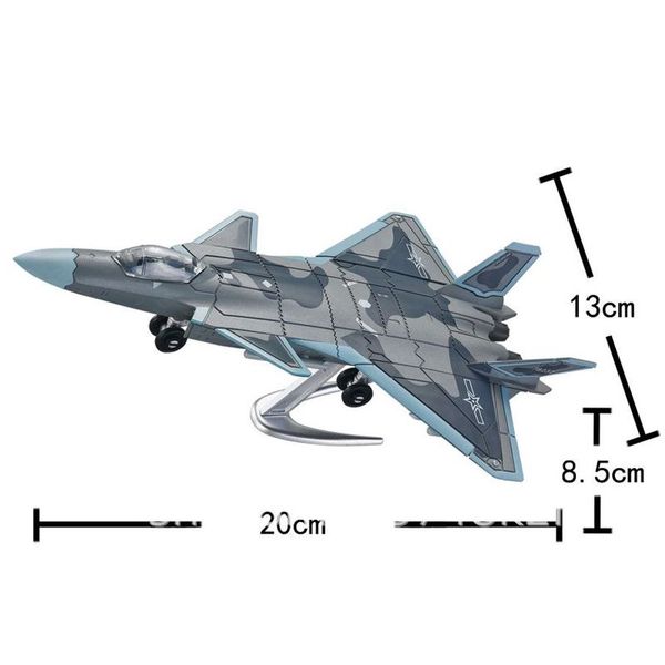 1:100 DIY Mighty Dragong J-20 Model