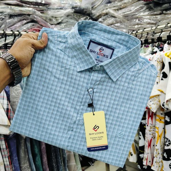 Shy-Looks Cotton Check Shirt