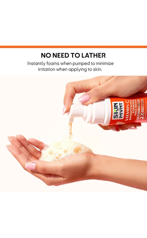 Skin Mynt Vitamin C Brightening Foaming Face Wash 100ml - Image 3
