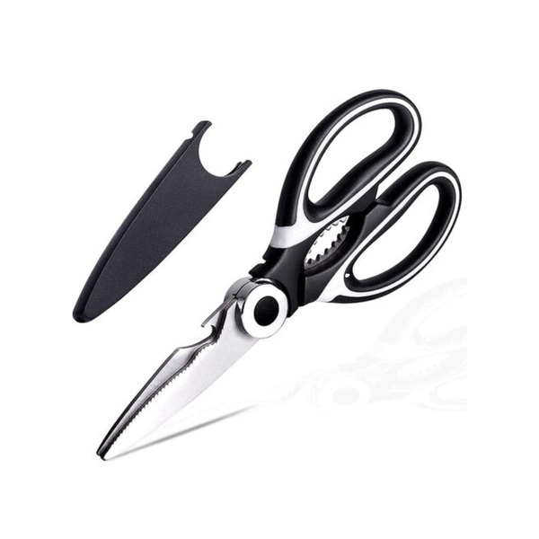 Stainless Steel Multifunction Scissors Vegetable Seafood Meat Clippers Chicken Bone Scissors Opening Bottle Kitchen Shears Tool