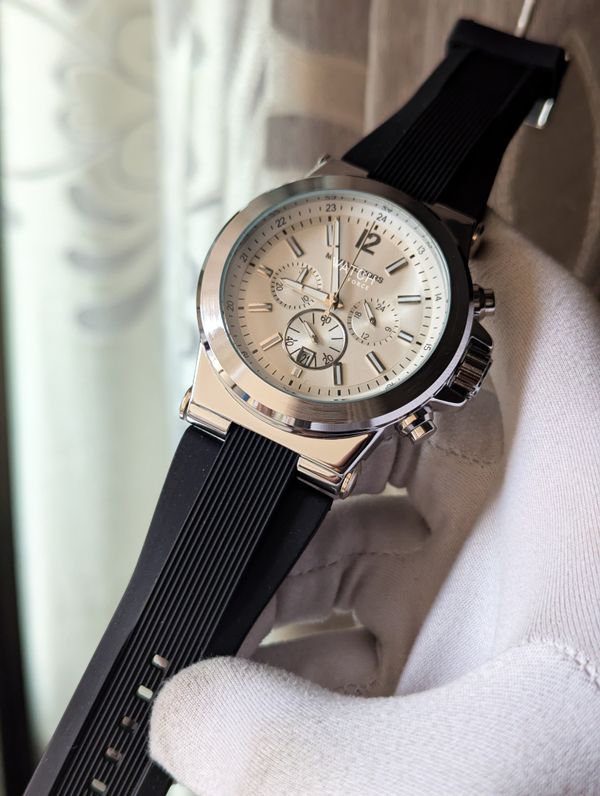 MK Chronograph Watch White