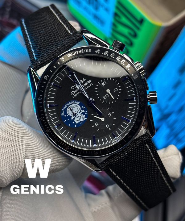 Omega Speedmaster Snoopy Belt Full Black