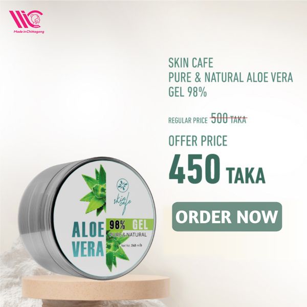 Skin Cafe Pure & Natural Aloe Vera Gel 98% – 240 ml - 574739