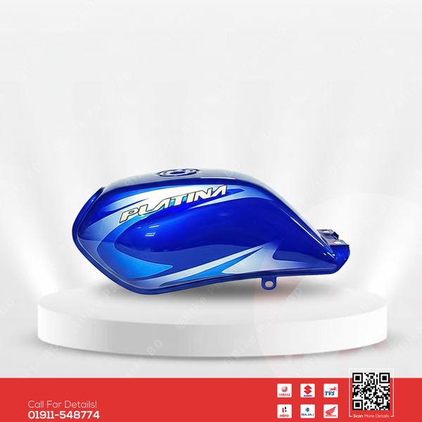 Fuel Tank for BAJAJ Platin ES (Blue Color) bike.