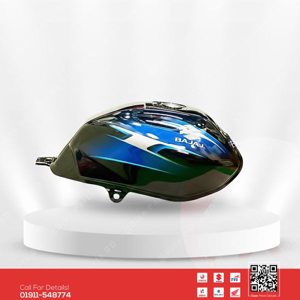 Fuel tank for Bajaj Discover 135 Black-Blue bike