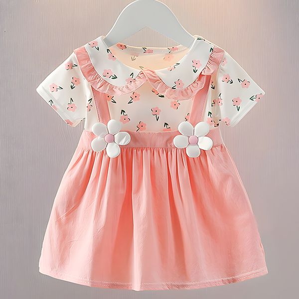 đ¸ Summer Princess Dress â Cute Doll Collar Baby Girl Outfit