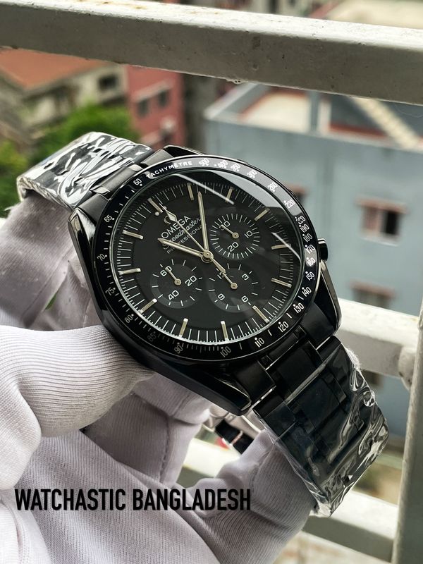 Omega Chain Chronograph Full Black