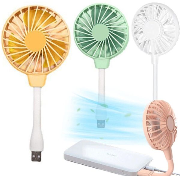 Mini Fan USB In-line Plug Silent Home Office Desk Laptop Strong Wind Cooling Fans Adjustable Summer Outdoor Portable Cooler