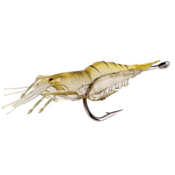 Lifelike Shrimp Fishing Lures, 5cm, Slow Sinking Soft Bait with Single Hook - Ideal for Bass, Trout, Salmon in Freshwater & Saltwater, Fishing Bait
