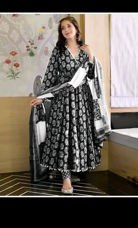 আনারকলি গ্রাউন থ্রি পিস