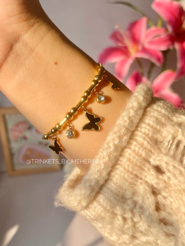 Black butterfly charm TB13