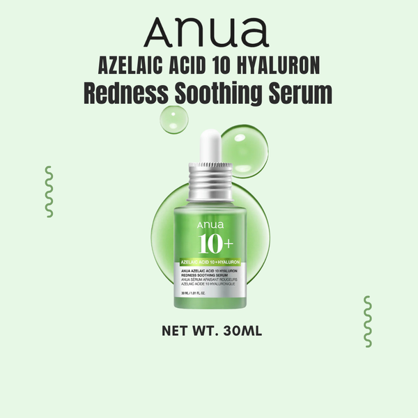 Anua Azelaic Acid 10% + Hyaluron Redness Soothing Serum-30ml