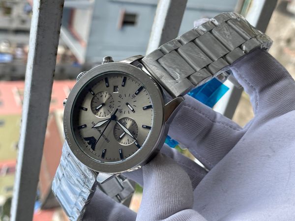 Armani CH Matt Silver Silver Dial