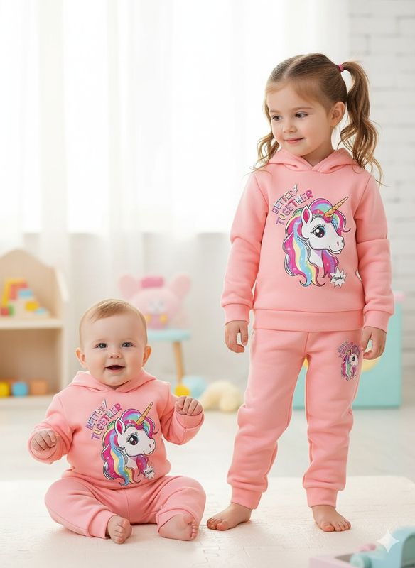 Elegant Stylish Baby Hoodie Set - Unicorn - Image 5