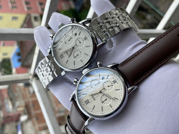 Fossi Chrono White Dial Free Belt