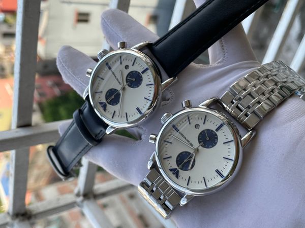 Armani Chain Chrono White Dial Free Belt