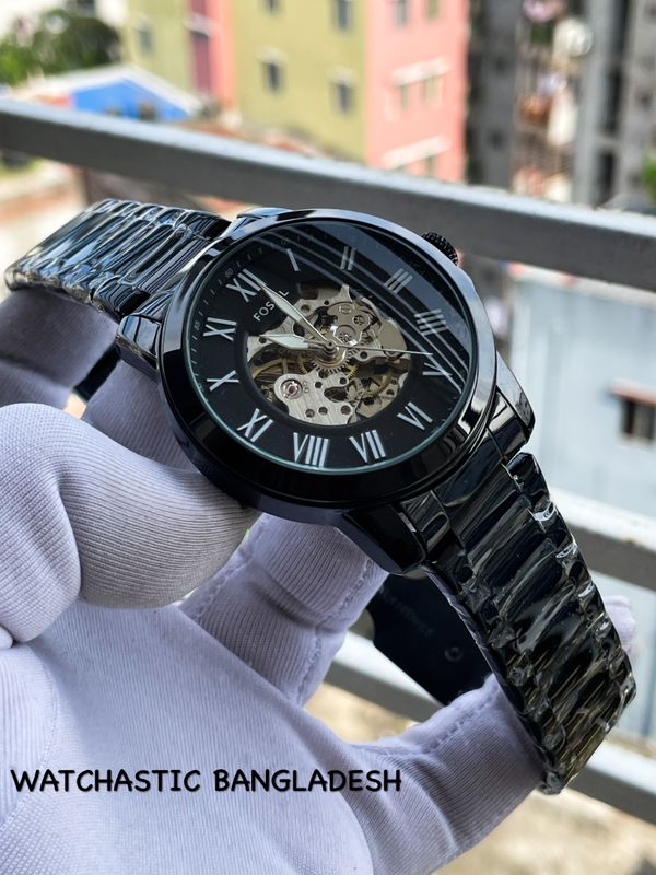 Fossil Auto Full Black Chip Lock