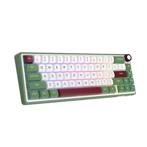 Royal Kludge RK R65 RGB Hotswappable Mechanical Keyboard – Greensand .