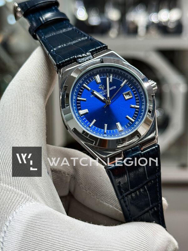 VACHERON CONSTANTIN BLUE BELT SILVER CASE BLUE DIAL