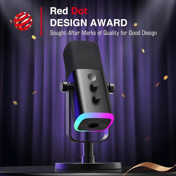 Fifine Ampligame AM8 RGB USB/XLR Dynamic Microphone - Price in Bangladesh
