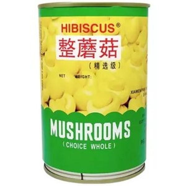 Hibiscus Mushrooms Choice Whole Can 450gm