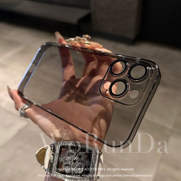 Guaranteed Anti Yellow Smoky Transparent Crystal Case