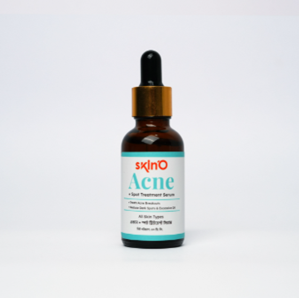 skinO Acne + Spot Treatment Serum ( স্কিন'ও ব্রণ + স্পট ট্রিটমেন্ট সিরাম দিয়ে পরিষ্কার, সুষম ত্বক অর্জন করুন )