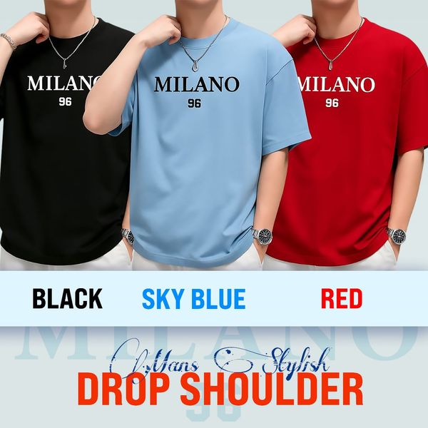 3 Pcs Combo Men's Stylish Drop Shoulder- Milano