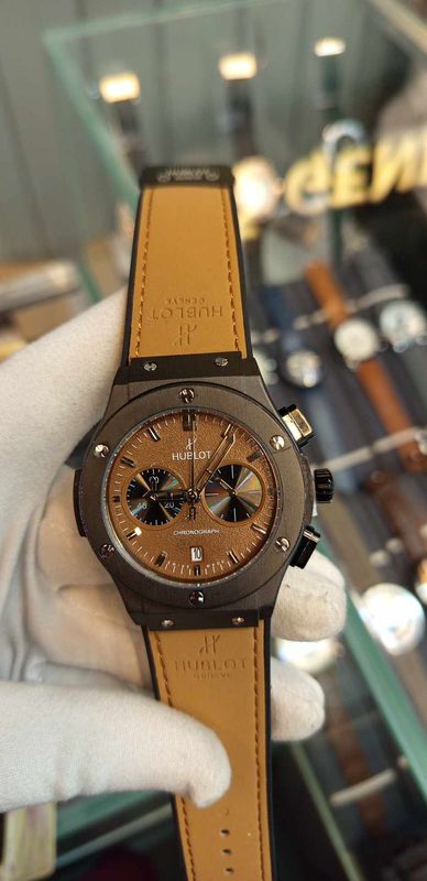 Hublot Classic Fusion Black Case Brown Belt Brown Dial V2