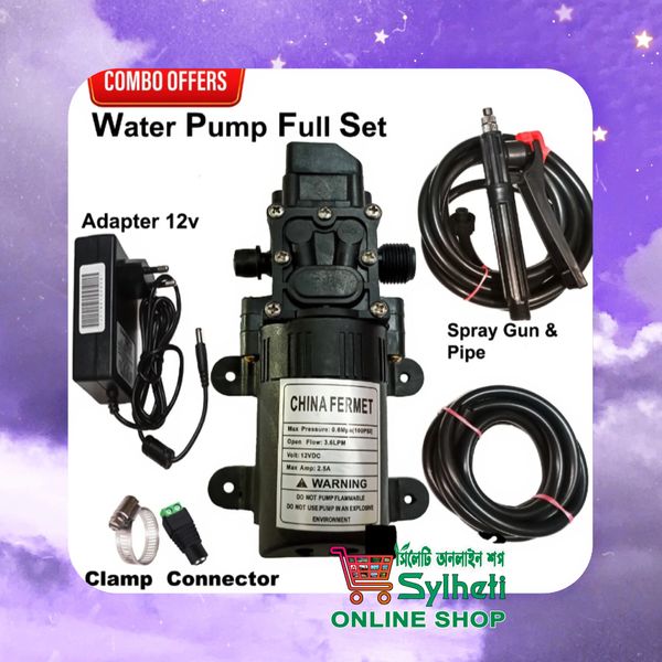 12 Volt High Pressure Full Set Water Pump