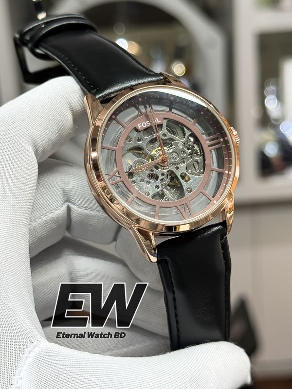 FOSSIL AUTOMATIC BLACK BELT RG CASE CHOCOLATE DIAL