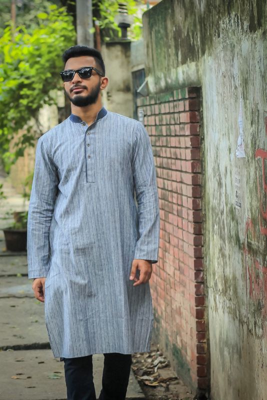 Men's Majestic Panjabi - Ash