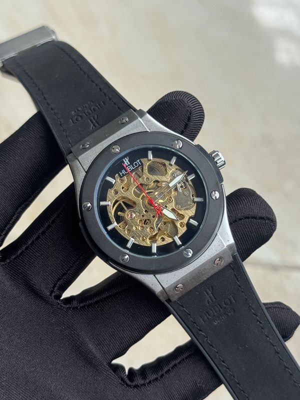 Hublot automatic white dial black bezel
