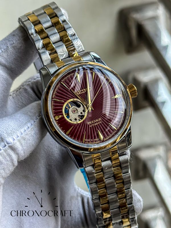 Seiko Presage Automatic Red Two Tone AA