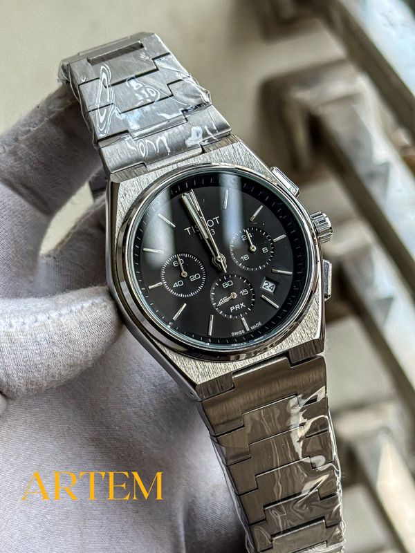Tissot PRX Chronograph Black AA