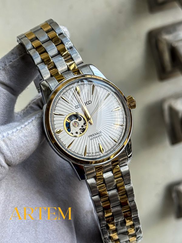Seiko Presage Automatic White Two Tone AA