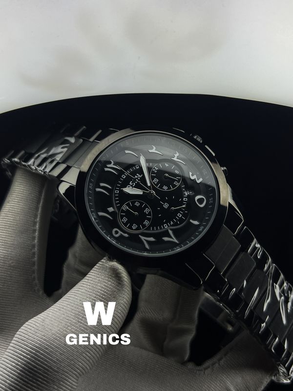 Fossil Arabic Chain Full Black AA Grade