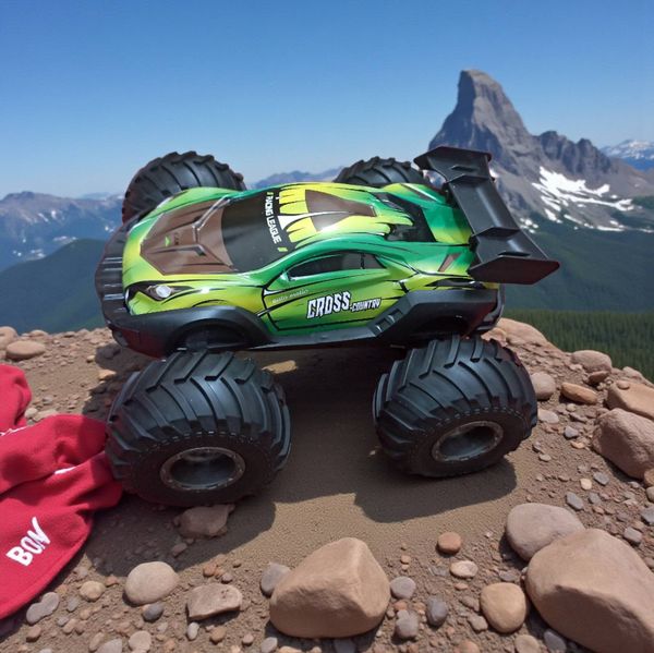 30 Kilo per Hour -High-Speed Monster Stunt Truck – 360° Spin, Big Tyre, Rechargeable RC Car