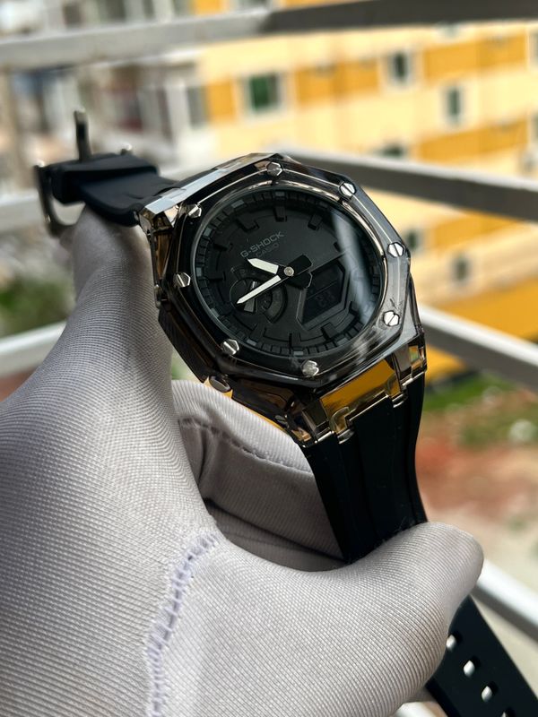 CASIO G SHOCK TRANSPARENT FULL BLACK