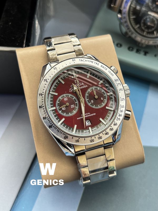 Omega 57 Chain Red Dial Semi AAA