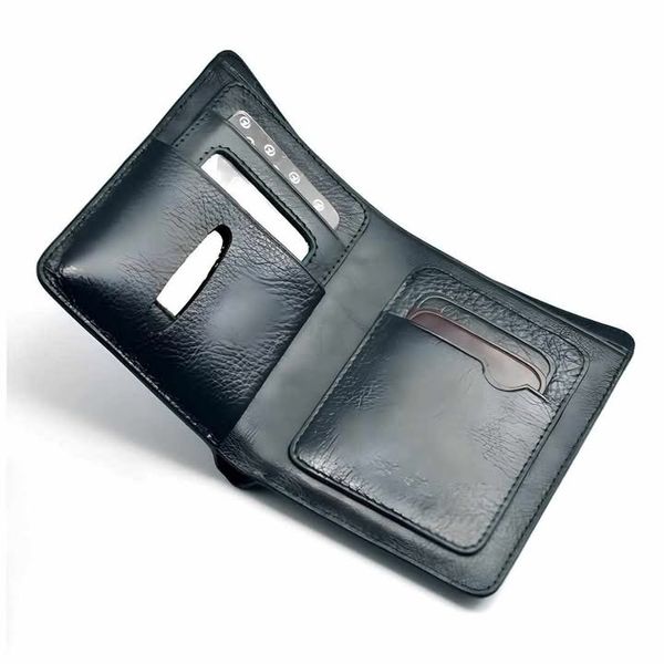 KROYSHALA Men's Leather Wallet - Black | Slim & Stylish Bifold