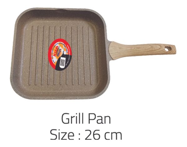 Kiam Die-Casting 26cm Grillpan With Glass Lid