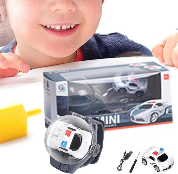 Mini Remote Control Car Watch – 2.4 GHz Cartoon RC Racing Car for Kids