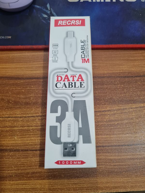 RECRSI 3A Type C Data Cable - 1M Quick Charge