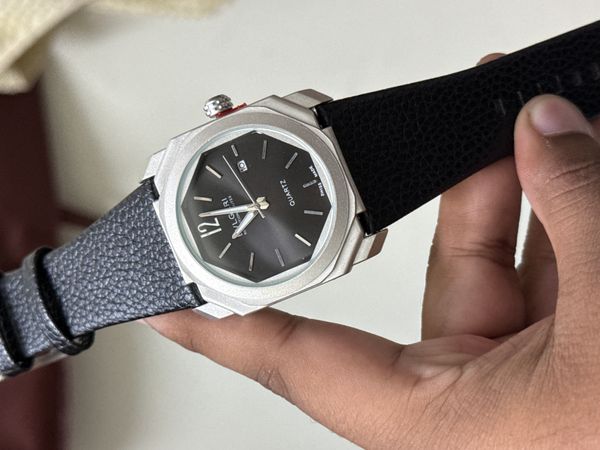 BVLGARI MATT CASE BLACK BELT BLACK DIAL