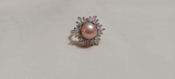 Pearl Adjustable Finger Ring