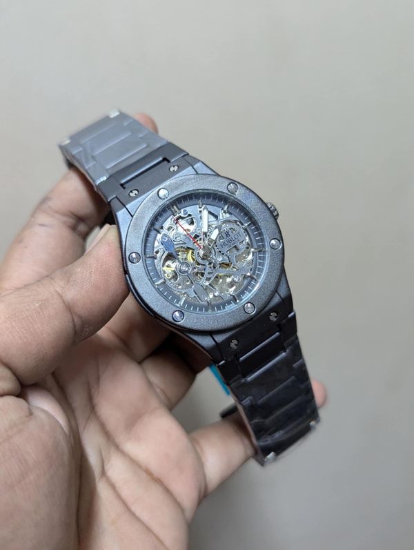HUBLOT AUTO SKELETON CHAIN BLACK