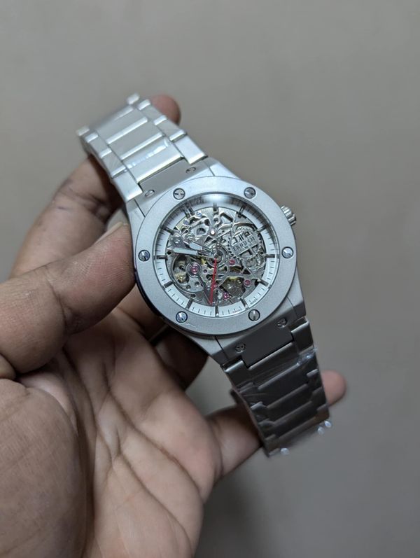 HUBLOT AUTO SKELETON CHAIN GREY