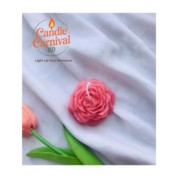 Pink Peony Flower Fragrance Candle